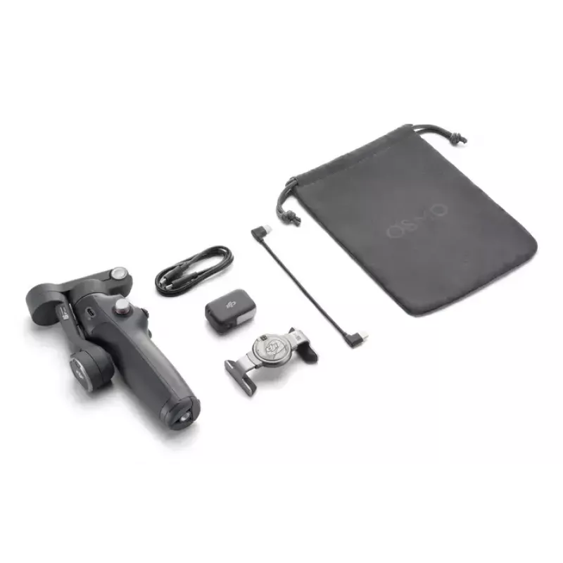 Nutitelefoni kaamera stabilisaator DJI Osmo Mobile 8 — Must, maksimaalne kandevõime 0,3 kg, 3350 mAh aku, 10 h tööaeg