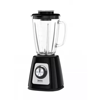 Lauapealne blender Tefal BL4358 — 800 W, 1,25 L klaaskann, jääpurustus, must/harjatud teras