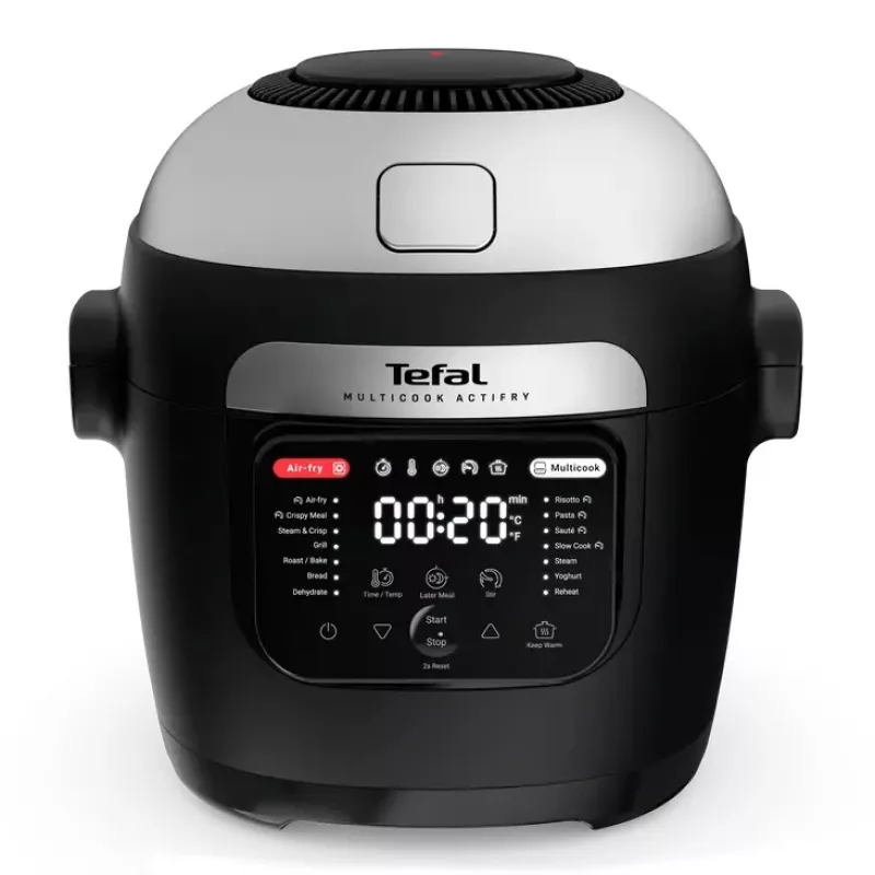 Multikeetja Tefal Multicook Actifry MY741CF0, 6 L, 1334 W, roostevaba teras/must