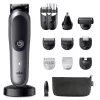 Trimmer BRAUN 80789908 tumehall — 21 pikkusastet, liitiumioonaku, 120 min tööaeg, vahelduvvool/aku