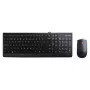 Juhtmega klaviatuuri ja hiire komplekt Lenovo 300 — täissuuruses QWERTY, US English, USB, must, 1,8 m kaabel, hiir 1600 DPI