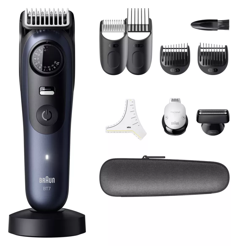 Habemetrimmer Braun BeardTrimmer 7 BT7540 0,5–20 mm Aku Must Sinine