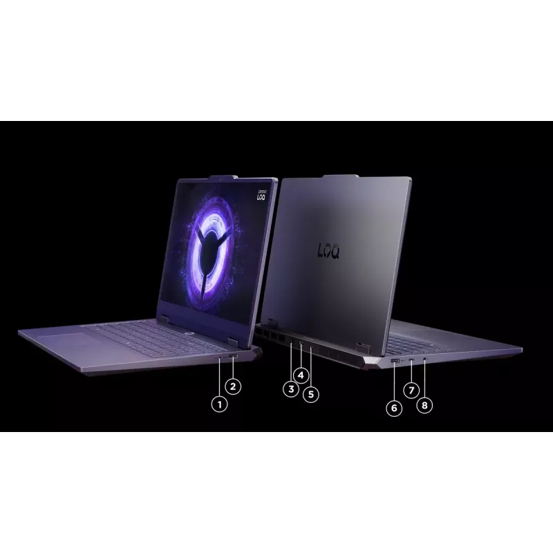 Sülearvuti Lenovo LOQ 15IRX10 — 15,6-tolline FHD IPS peegeldusvastane, Intel Core i5-13450HX, 16GB DDR5, 1TB SSD, NVIDIA GeForce RTX 5060 8GB, Windows 11 Home