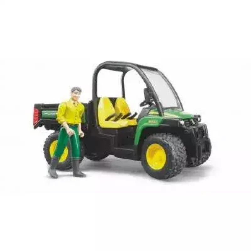 Mängusõiduk BRUDER John Deere Gator XUV 855D koos juhiga