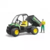 Mängusõiduk BRUDER John Deere Gator XUV 855D koos juhiga