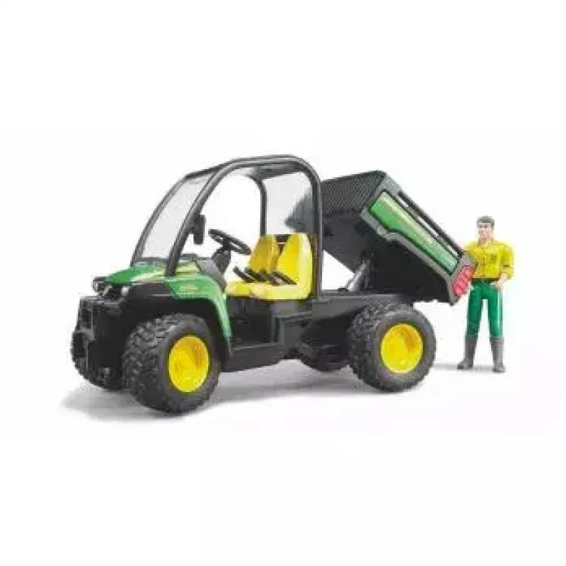 Mängusõiduk BRUDER John Deere Gator XUV 855D koos juhiga