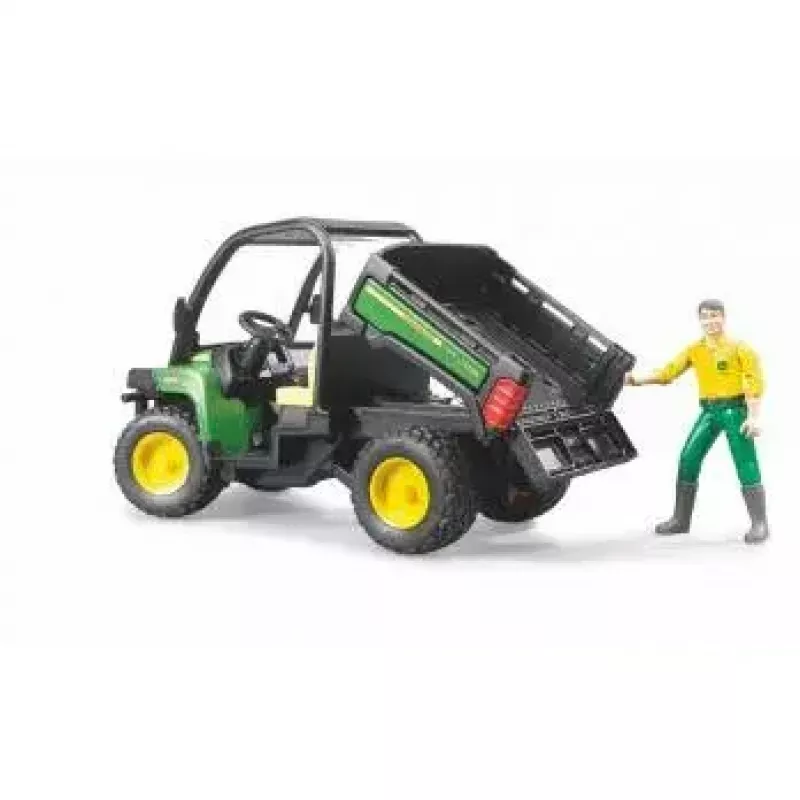 Mängusõiduk BRUDER John Deere Gator XUV 855D koos juhiga
