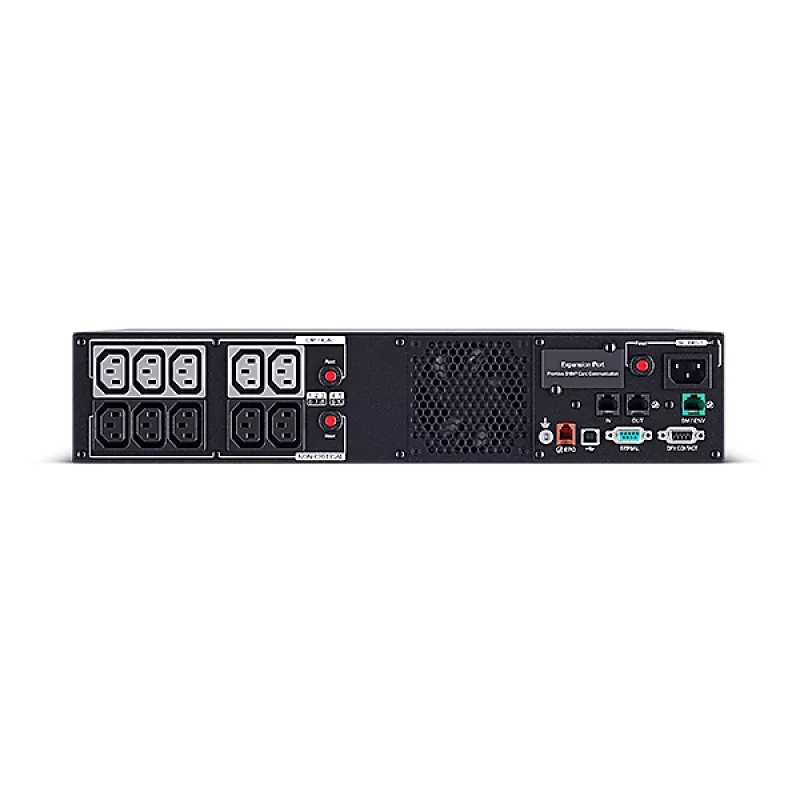 Katkematu toiteallikas CYBERPOWER PR1500ERT2U 1,5 kVA / 1500 W, Line-Interactive, puhas siinus, 10x C13 pistikupesa, 2U riiul