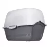 Kassiliivakast DIAMENTIQ BAYA helehall/tumehall 55,5×40×38,7 cm, plastik, pööratav uks