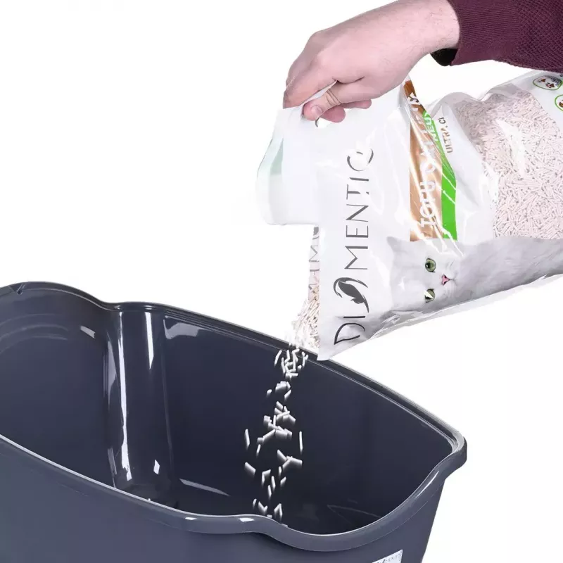 Kassiliivakast DIAMENTIQ BAYA helehall/tumehall 55,5×40×38,7 cm, plastik, pööratav uks