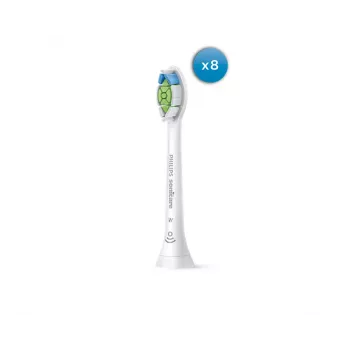 Hambaharja vahetuspead Philips HX6068/87 Optimal Valge, 8 tk, valge, keskmise jäikusega harjased, 3-kuuline asendusintervall