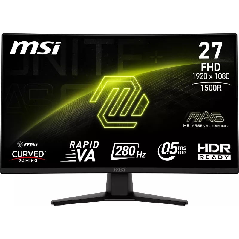 MSI MAG 274CXF arvutimonitor 68,6 cm (27 tolli) 1920 x 1080 pikslit Full HD must