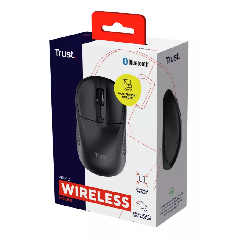 Trust Primo reisihiir mõlemakäeline Bluetooth optiline 1600 DPI