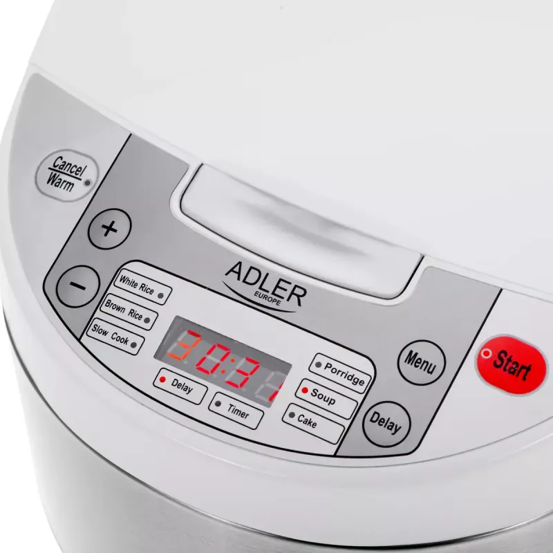 Multikeetja Adler AD 6420 — 700 W, 3,25 L mahutavus, 6 programmeeritavat programmi, LED-ekraan