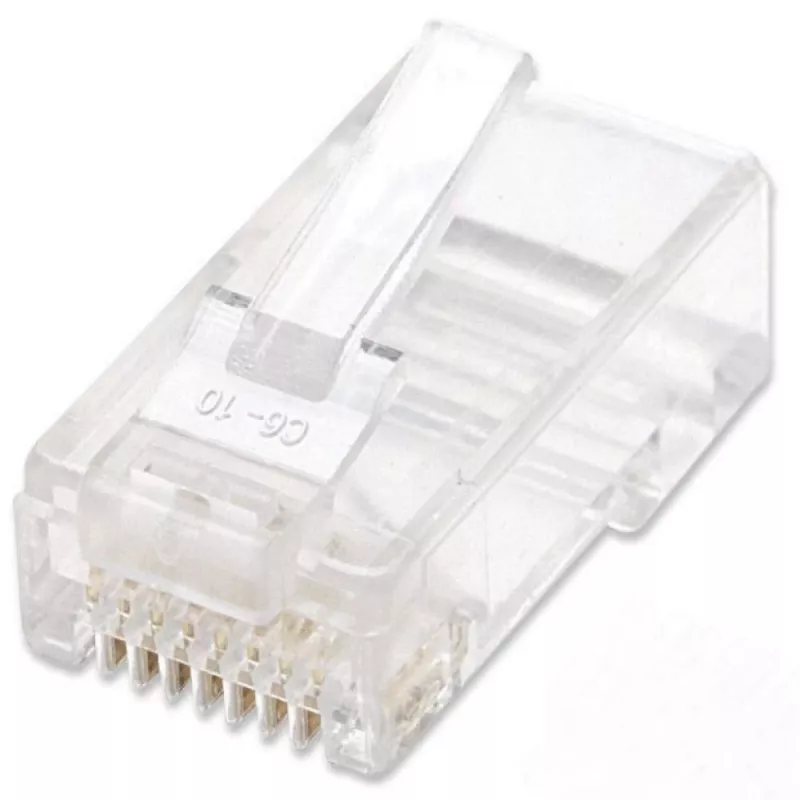 Techly IWP-JAR-C5RTY juhtmepistik RJ45 Läbipaistev