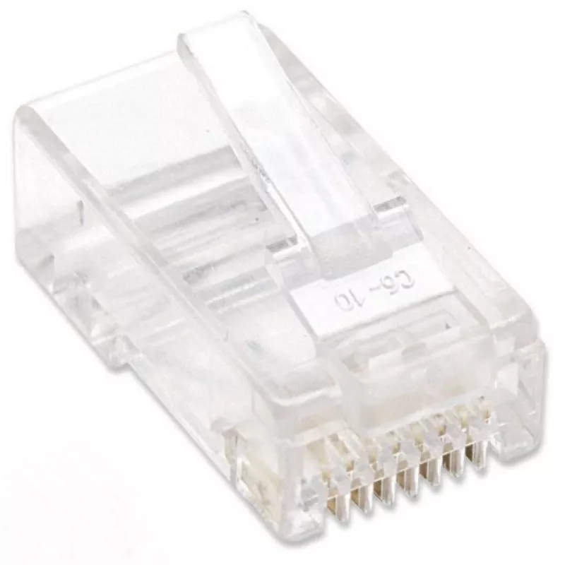 Techly IWP-JAR-C5RTY juhtmepistik RJ45 Läbipaistev
