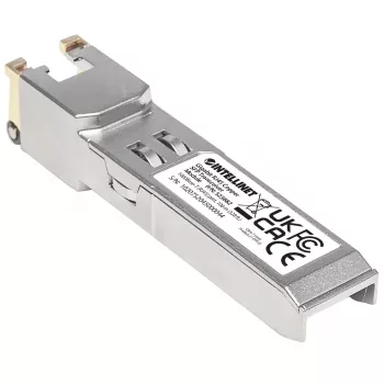 Intellinet transiiver Module Optical, Gigabit RJ45 Copper SFP, 1000Base-T (RJ45) port, 100 m, MSA-ühilduv, samaväärne Cisco GLC-T-ga, Ethernet, Fiiber, kolmeaastane garantii