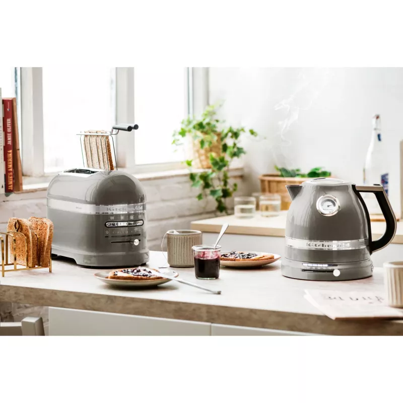 Elektriline veekeetja KITCHENAID 5KEK1522EMS — 1,5 L, 2400 W, roostevaba teras, 7 temperatuuriseadet