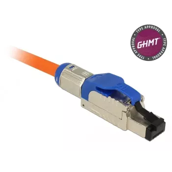 Juhtmepistik RJ-45 DeLOCK 86487 sinine hõbedane