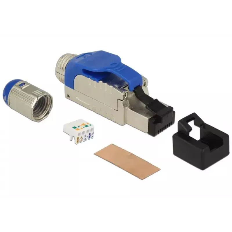 Juhtmepistik RJ-45 DeLOCK 86487 sinine hõbedane