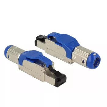Juhtmepistik RJ-45 DeLOCK 86487 sinine hõbedane