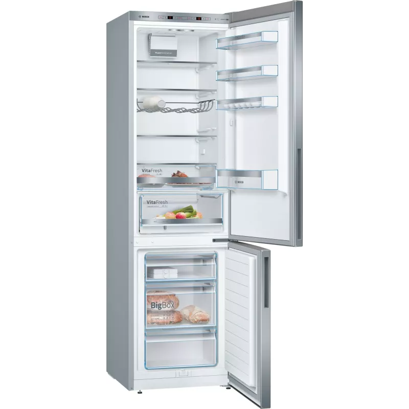 Bosch Serie 6 KGE39AICA külmik-sügavkülmik eraldiseisev 343 L roostevaba teras