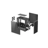 PC-korpus DeepCool MATREXX 40 3FS Micro Tower — Micro ATX/Mini-ITX, karastatud klaas, toetab 3x140/2x120 ventilaatorit, GPU kuni 320 mm, 2x3,5-tolline + 2x2,5-tolline, must