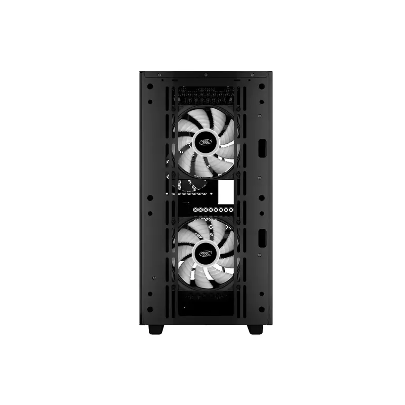 PC-korpus DeepCool MATREXX 40 3FS Micro Tower — Micro ATX/Mini-ITX, karastatud klaas, toetab 3x140/2x120 ventilaatorit, GPU kuni 320 mm, 2x3,5-tolline + 2x2,5-tolline, must