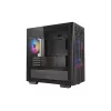 PC-korpus DeepCool MATREXX 40 3FS Micro Tower — Micro ATX/Mini-ITX, karastatud klaas, toetab 3x140/2x120 ventilaatorit, GPU kuni 320 mm, 2x3,5-tolline + 2x2,5-tolline, must