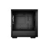 PC-korpus DeepCool MATREXX 40 3FS Micro Tower — Micro ATX/Mini-ITX, karastatud klaas, toetab 3x140/2x120 ventilaatorit, GPU kuni 320 mm, 2x3,5-tolline + 2x2,5-tolline, must