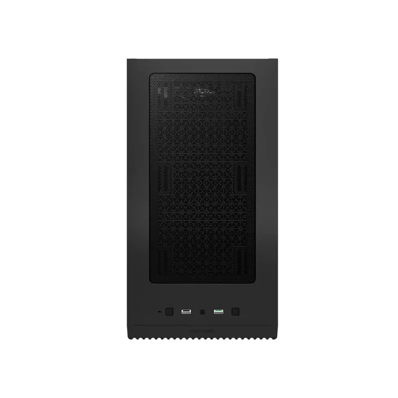 PC-korpus DeepCool MATREXX 40 3FS Micro Tower — Micro ATX/Mini-ITX, karastatud klaas, toetab 3x140/2x120 ventilaatorit, GPU kuni 320 mm, 2x3,5-tolline + 2x2,5-tolline, must