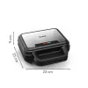Tefal SW383D10 võileivagrill 700 W Must, Roostevaba teras