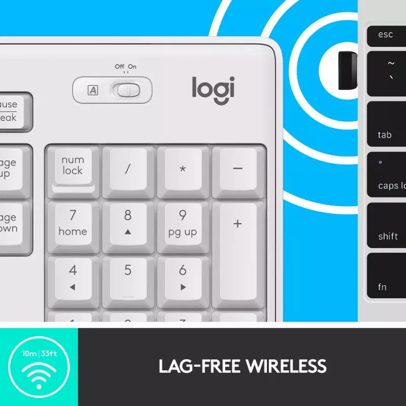Juhtmeta klaviatuuri ja hiire komplekt Logitech MK295 Silent