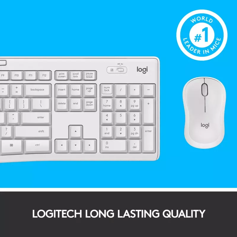 Juhtmeta klaviatuuri ja hiire komplekt Logitech MK295 Silent