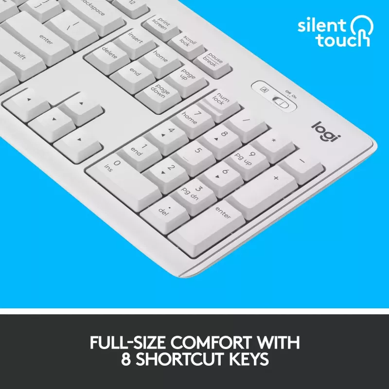 Juhtmeta klaviatuuri ja hiire komplekt Logitech MK295 Silent