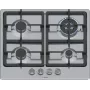 Sisseehitatud gaasipliit Bosch Serie 4 PGH6B5K90, 4-tsooniline roostevaba teras, 60 cm, pöördnupud, wok-põleti