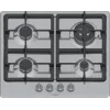 Sisseehitatud gaasipliit Bosch Serie 4 PGH6B5K90, 4-tsooniline roostevaba teras, 60 cm, pöördnupud, wok-põleti