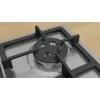Sisseehitatud gaasipliit Bosch Serie 4 PGH6B5K90, 4-tsooniline roostevaba teras, 60 cm, pöördnupud, wok-põleti
