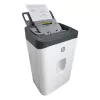 Paberipurustaja HP ONESHRED Auto 200CC — automaatse söötmisega 200-leheline mahutavus, mikropeenestus P-4, 28 l prügikast, valge-hall