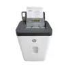 Paberipurustaja HP ONESHRED Auto 200CC — automaatse söötmisega 200-leheline mahutavus, mikropeenestus P-4, 28 l prügikast, valge-hall