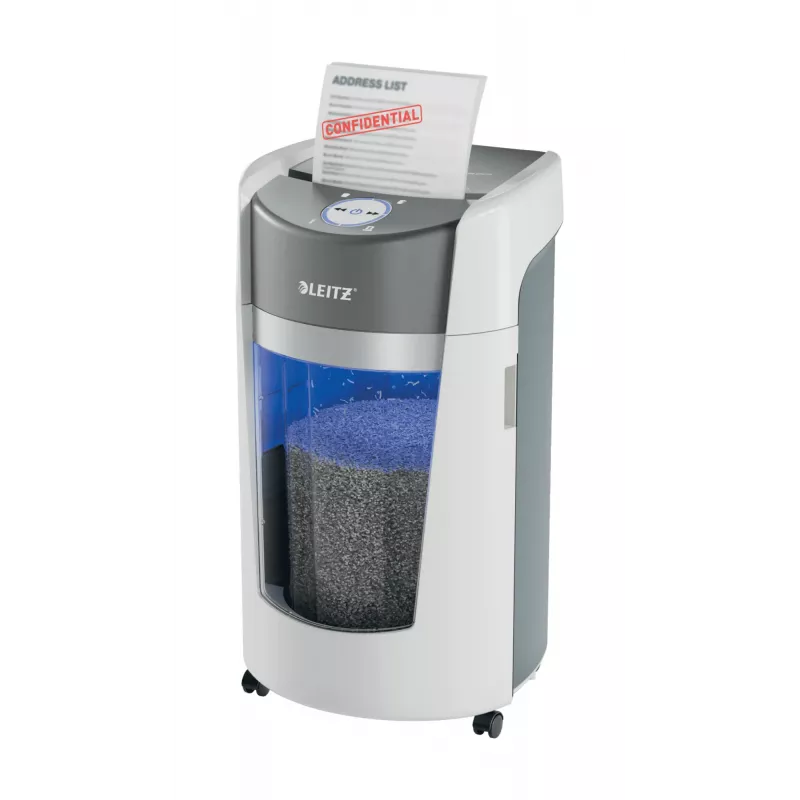 Leitz IQ OptiMax Office Micro Cut paberihundi turvatase P5 35L - valge