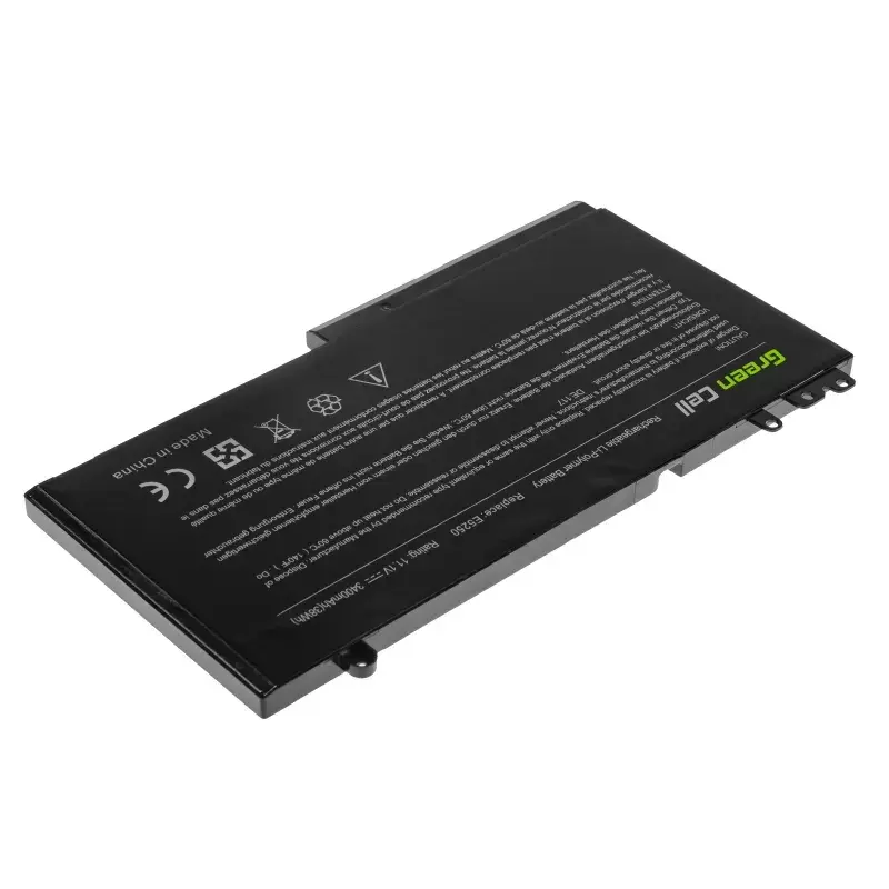 Aku roheline Cell DE117 DELL Latitude 11 3150/3160, 12/ E5250/E5270 jaoks — LiPo 11,1V 3400mAh, 4 elementi, must
