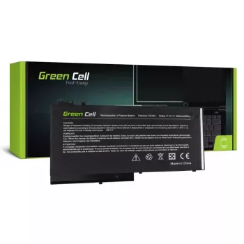 Aku roheline Cell DE117 DELL Latitude 11 3150/3160, 12/ E5250/E5270 jaoks — LiPo 11,1V 3400mAh, 4 elementi, must