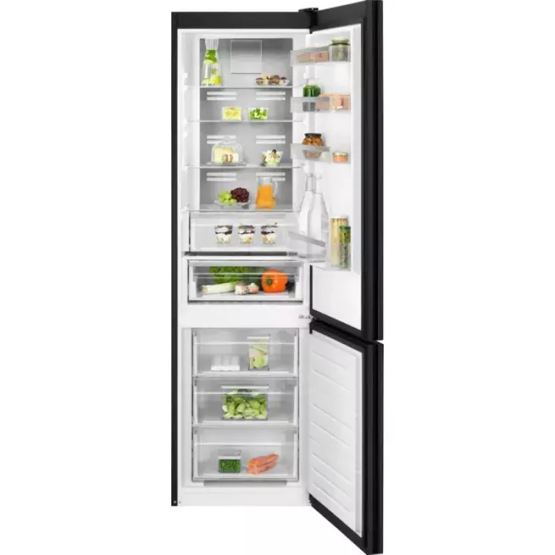 Electrolux LNT7ME36K2 külmik-sügavkülmik, 367 l (külmik 266 l, sügavkülmik 101 l), alumine sügavkülmik, No Frost, energiaklass E, must