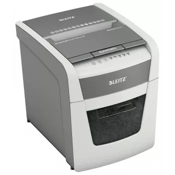 Paberipurustaja LEITZ IQ Autofeed Small Office50 P4 — mikro ristlõige 4x28 mm, 50-leheline automaatsööt, 22 cm sisend, 20 L korv