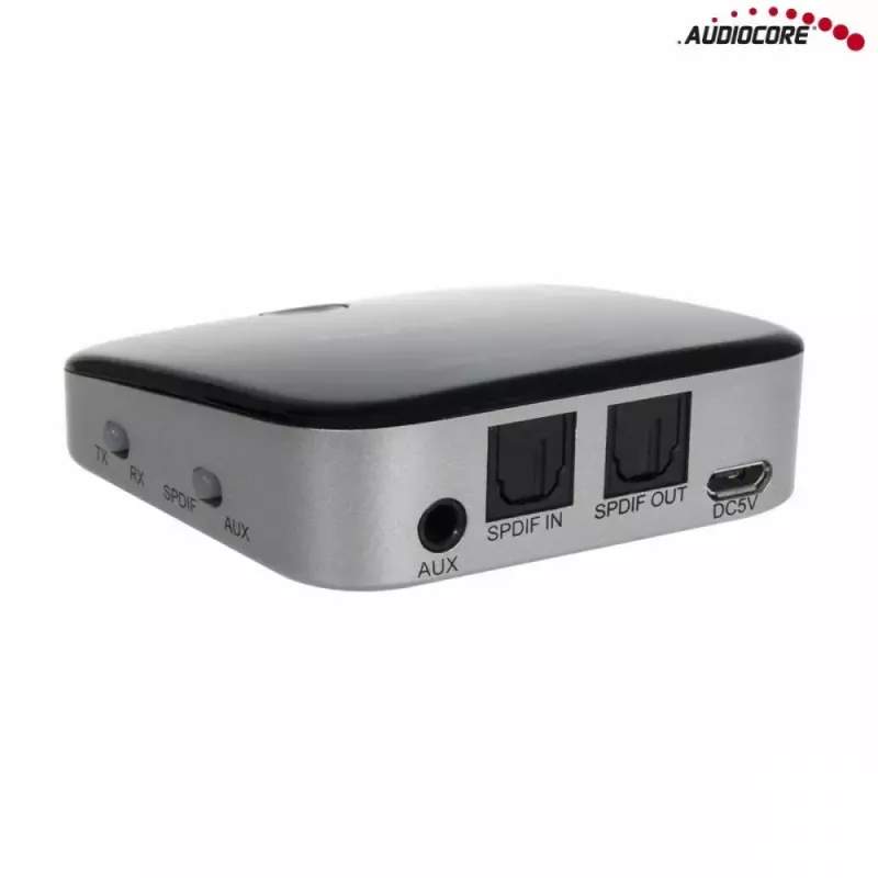 Audiocore AC830 (Baseus Qiyin) Bluetooth 5.0 AUX vastuvõtja, must