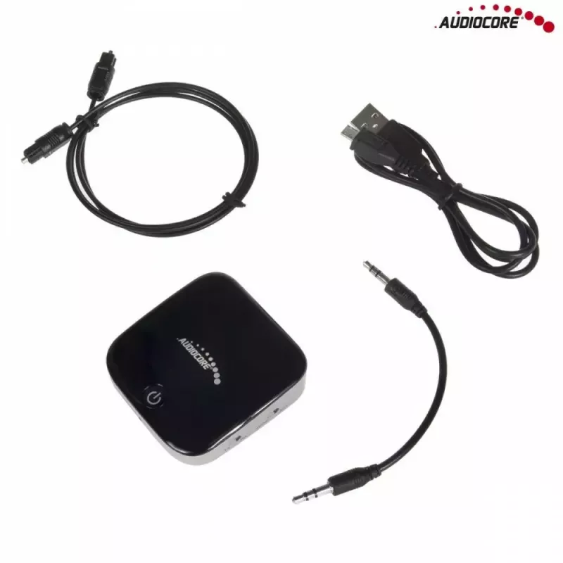 Audiocore AC830 (Baseus Qiyin) Bluetooth 5.0 AUX vastuvõtja, must