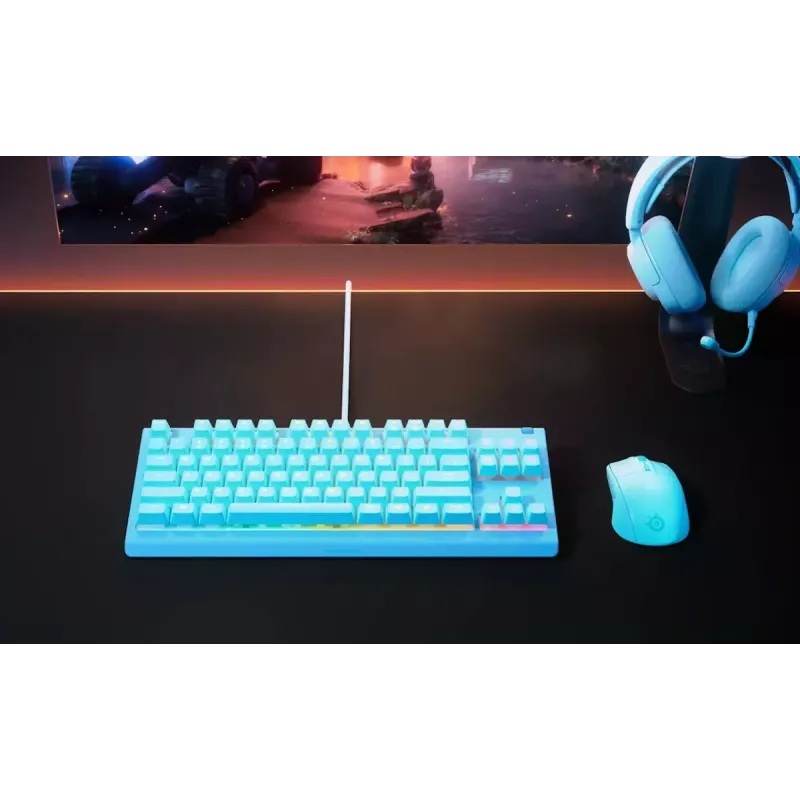 Klaviatuur STEELSERIES Apex 3 TKL US RGB taustvalgustusega veekindel tenkeyless