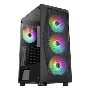 PC-korpus Aerocool Falcon ARGB Midi Tower Must