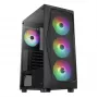 PC-korpus Aerocool Falcon ARGB Midi Tower Must